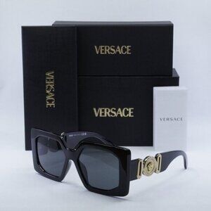 Versace VE4478U GB1/87 Square Sunglasses - Black/Grey